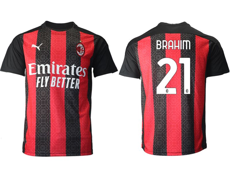 Men 2020-2021 club AC milan home aaa version #21 red Soccer Jerseys->ac milan jersey->Soccer Club Jersey